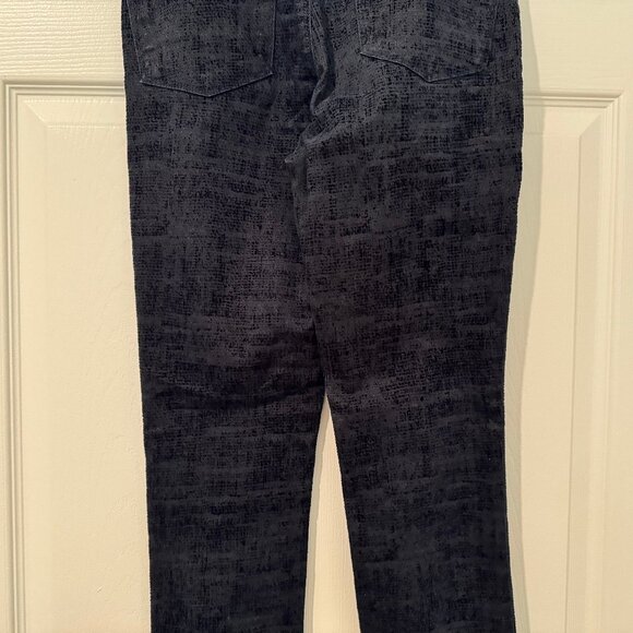 J Brand Textured Maria Darkest Navy Dark Wash Skinny Pants Size 28 (28x30) VGUC - Picture 9 of 13